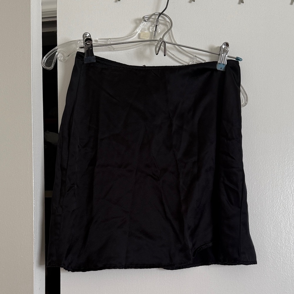 Reformation Black Mini Skirt